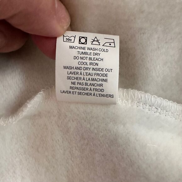 Arbor ~ Ivory pullover hoodie ~ longer length ~ Bamboo/Cotton blend ~ size M - Picture 11 of 11